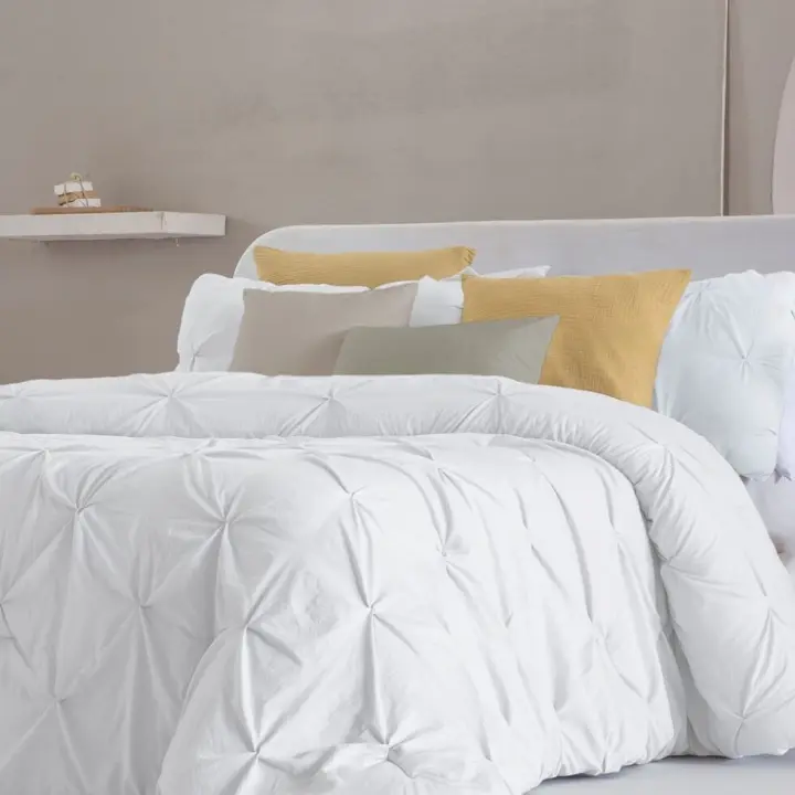 Edredón Miranda de Fundeco de color blanco para cama de 150 cm. - 1