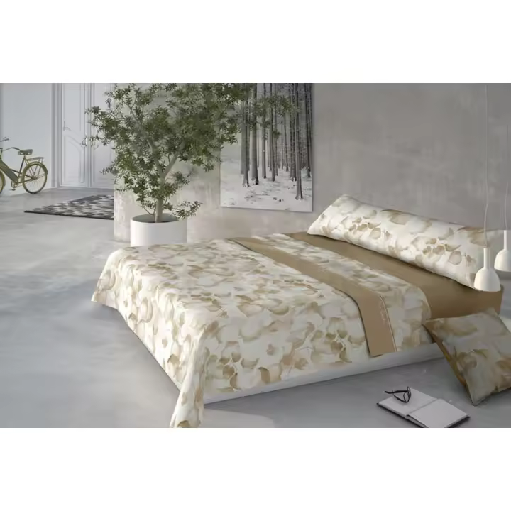 Juego de Sábanas Pierre Cardin CORALINA MARIOLA Beige Cama de 150 - 1