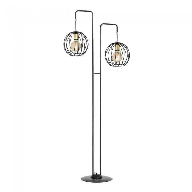 Wonderlamp Lámpara de pie Balora Negro (2 luces) - 1