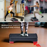 KM-Fit Aeróbico banco step fitnes stepper tablero altura ajustable 10/15 cm - details 21