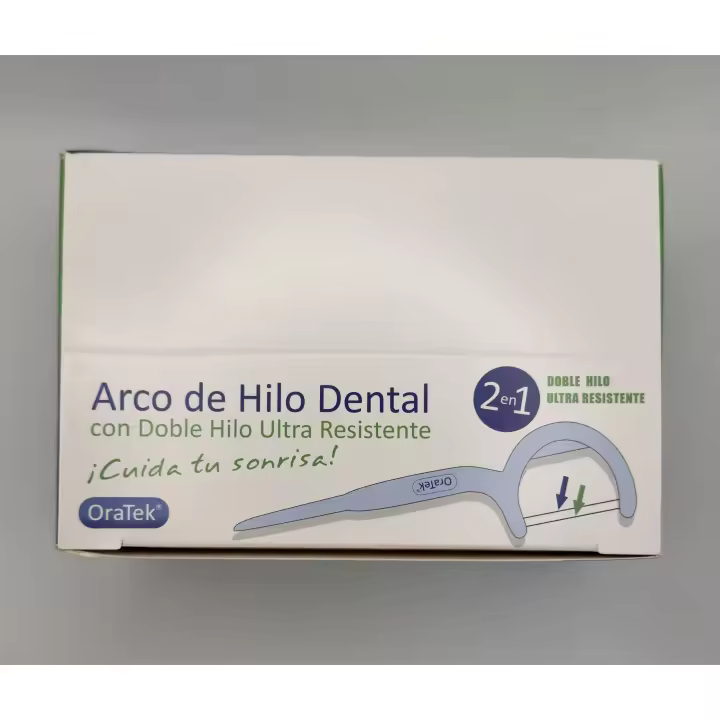 Oratek Arco Dental, Pack Individualizado - Caja con 100 Unidades de Hilo Dental para una Limpieza Dental Completa y Precisa - 1