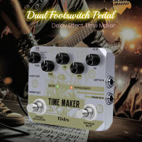 VIVLEX Ultimate Time Maker Pedal De Efectos Para Guitarra Y Bajo Con Función Tap Tempo Y 11 Tipos De Delays En Dual Foot Switch Multi-Box - details 0