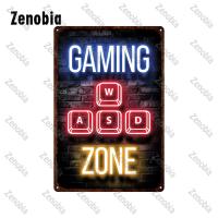 Tin Sign De Metal Video Games Decoración Para La Habitación Del Juego Zona Gamer Placa De Hierro Decorativa Rectangular - details 12