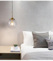 Lámpara Colgante De Vidrio LED Moderna Y Lucrecia Para Sala De Estar Comedor Dormitorio Instalación Por Cable Metálica Creativa - details 10