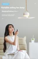 Ventilador De Techo Portátil Recargable Con Luz LED Y Control Remoto Para Exteriores Y Camping Ventilador Colgante Con Luz Nocturna Para El Hogar - details 21