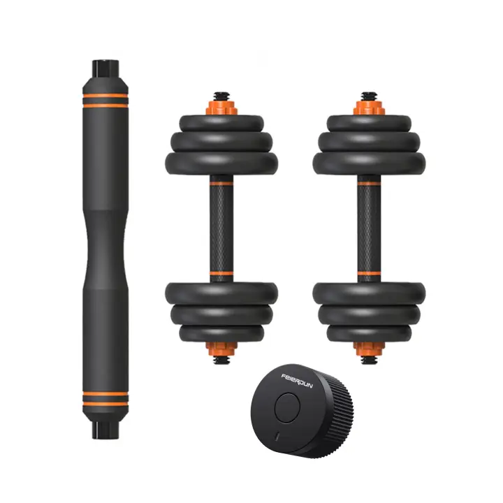 Kit de pesas 25 kg Xiaomi Fed: mancuernas (pesos + barras) + barra + sensor smart - 1