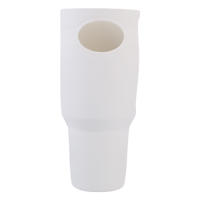 Protector De Tumbler De Silicona Antideslizante Para Stanley 40oz Funda Completa Antarrugas En Colores Rosa Gris Y Azul - details 24