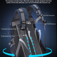 Bolsa de senderismo al aire libre para hombres y mujeres, bolso de hombro deportivo, mochila de viaje de ocio, gran capacidad, 40L, nuevo - details 1