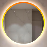 Marctani Espejo Baño Redondo con Luz LED Regulable en 3 Colores - Espejo de Pared ANTIVAHO con Ajuste de Brillo con Memoria e Interruptor Táctil - Espejos Inteligente Retroiluminado - details 1