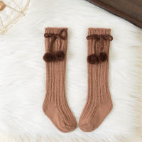 Calcetines Altos De Encaje Para Bebés Y Niñas Con Bola De Cereza Para Otoño Invierno Calcetines De Princesa Para Niños De 0 a 5 Años Calentadores De Piernas Hechos De Algodón Y Poliéster - details 9