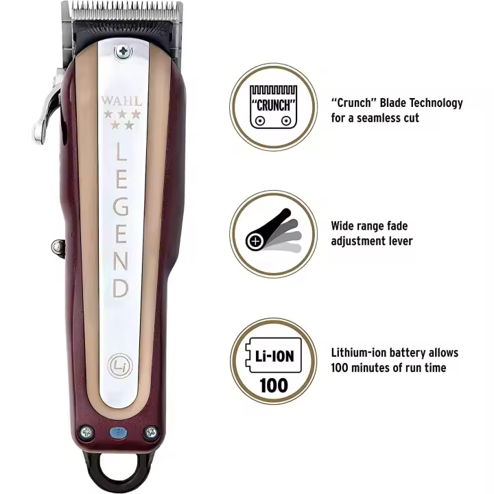 Wahl Cordless Legend - Cortapelos de Largo Alcance sin Cable - Máquina de Cortar Pelo para Hombre 8594-012 - 1