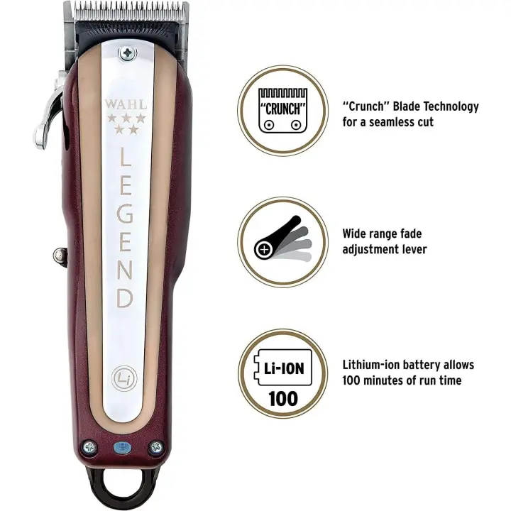Wahl Cordless Legend - Cortapelos de Largo Alcance sin Cable - Máquina de Cortar Pelo para Hombre 8594-012 - 1