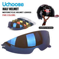 Casco De Motocicleta Uchoose Verano DS Baseball Retro Vintage Para Scooter Cruiser Chopper Gangster Unisex Abs Open Face - details 0