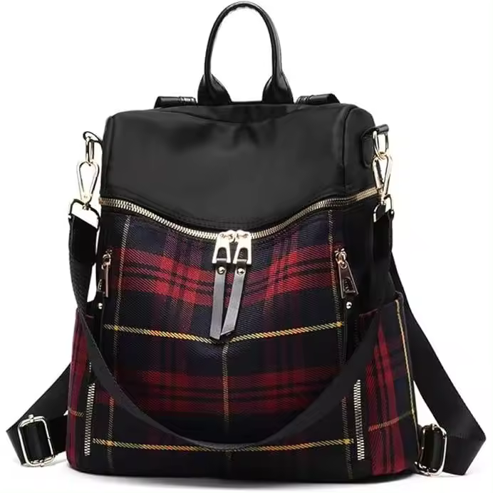 Mochila para mujer impermeable, de nailon, ligera, moderna, informal, de viaje, bolso de día - 1
