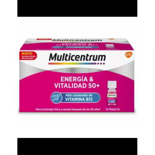 MULTICENTRUM ENERGIA & VITALIDAD 50+ 15 FRASCOS 7 ML SABOR - 1