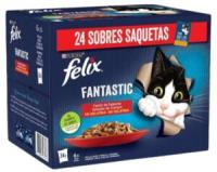 FELIX - Fantastic - Comida Húmeda Festín de Sabores en Gelatina (Buey, Pollo, Conejo y Cordero) (2 Formatos) - details 0