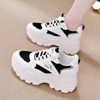 Zapatillas De Platforma Transpirables Para Mujer Confortables Y Modernas Suela De Goma Antideslizante Talla Verdadera Para Deporte Y Casual Color Blanco - details 2