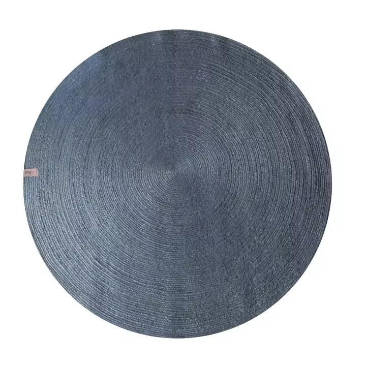 Alfombra Mar Unicolor Blue- Parentesi Quadra- Alfombra Yute - 1
