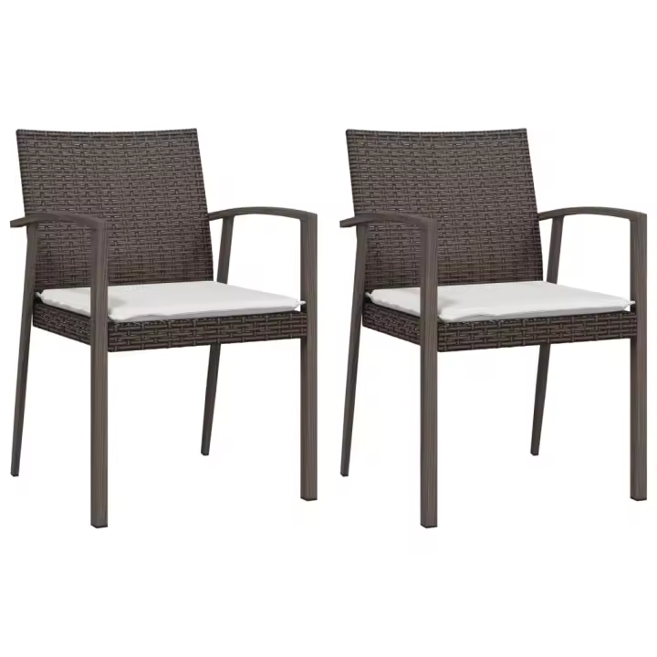 Sillas Jardín 2 UDS ratones sintético 56,5x57x83cm - 1