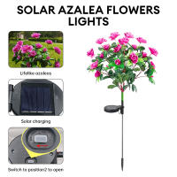 Lámpara Solar LED De Flores Azalea Para Jardín Decorativa Luz De Paisaje Orquídea Rosa Para Jardín Camino Venta Individual - details 0