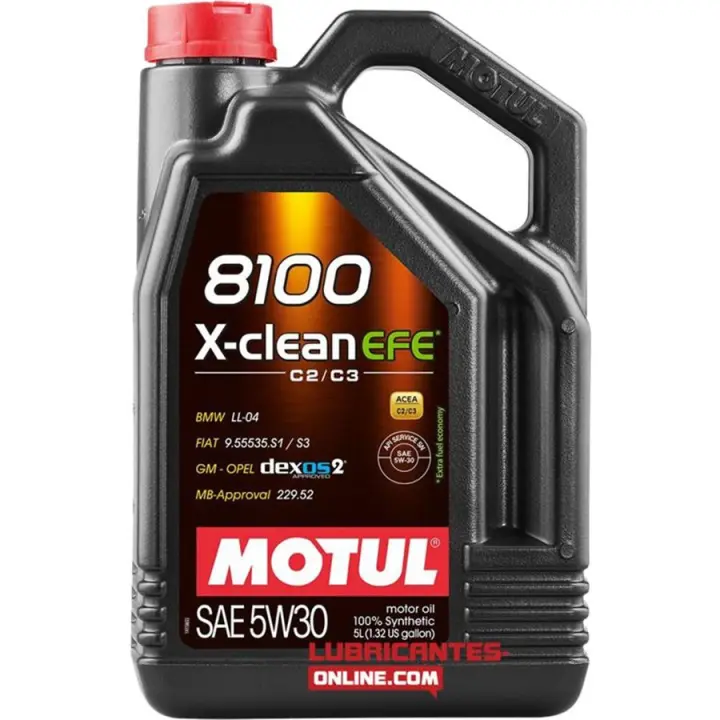 Motul 8100 X-Clean EFE C2/C3 5w30 5L - 1