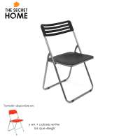 Silla Plegable The Secret Home - Estructura Metálica y PVC - Ideal para Cocina y Salón - Cómoda y Resistente - Varios Colores - details 0