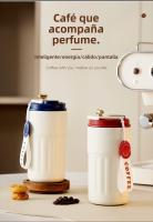 Jarrón Térmico Maple Inoxide 316 with Termómetro Digital - Taza Café Portátil para Hombre/Mujer, Mantiene Frío/Calor 12-24H, Diseño Elegante Sin Fugas, 450mL, Ideal Oficina/Viajes - details 0