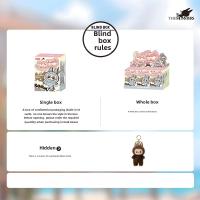 POP MART LABUBU Figura De Colección De Vinilo Macaron Serie Cara Blind Box Juguete De Peluche Colgante Para Juegos De Marina - details 3