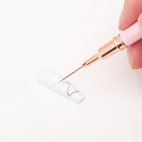 Juego De 5 Pinceles De Arte De Uñas Con Liner Detallador Para Pintura De Gel UV Y Manicura Tamaños 4/8/12/20/25mm Herramientas De Arte De Uñas - details 7
