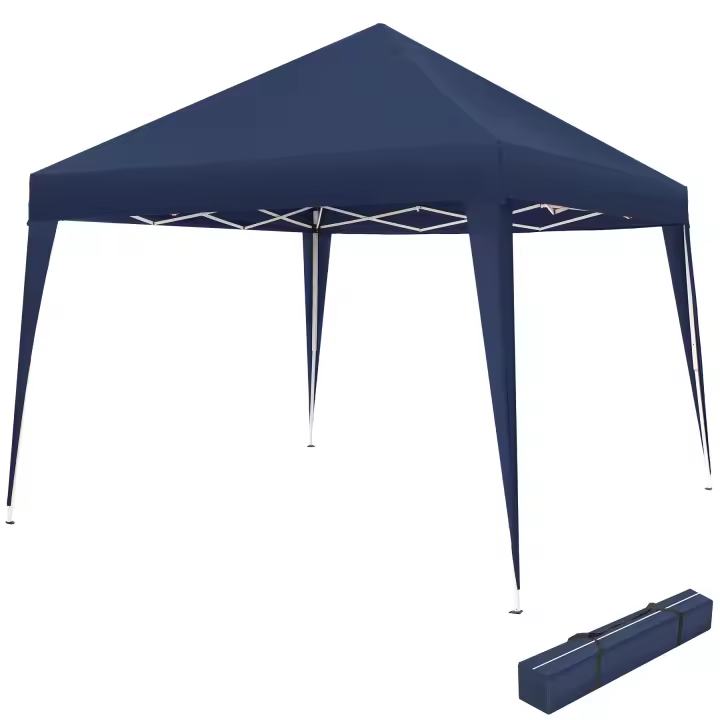 Tectake - Carpa de jardín plegable Linosa 3 x 3 m, Práctica carpa plegable para jardín, Sólida estructura de acero con revestimiento en polvo, Pies con anclaje ajustables en altura - 1