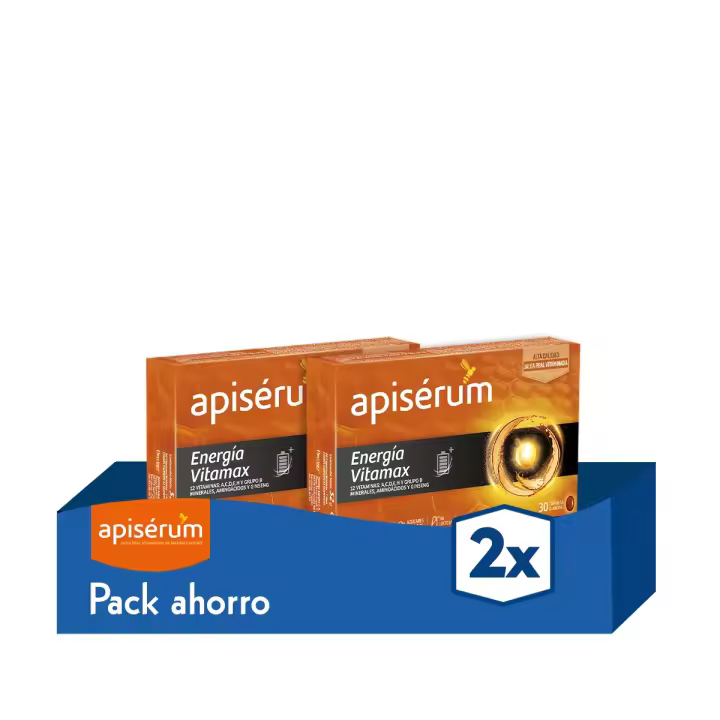 Apiserum Energia Vitamax 30 Cápsulas - pack x2 - 1