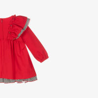 Miranda Vestido Bebe Niña 32/0148/V ROJO ropa niños Winter ROYALE CORDONETS - details 4