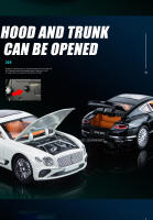 Modelo De Coche De Escala 1:24 Continental GT En Aleación Con Función Retroceso Y Luz Sonido Coche Deportivo De Metal Simulación Regalo De Colección Con Chasis Plástico Neumáticos De Goma Tamaño Aproximado 20.5*9*6CM - details 5