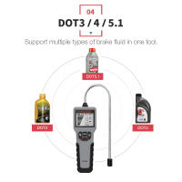 Prueba De Fluido De Freno Automóvil Digital Herramienta De Aceite Para Carros BF200 DOT3 DOT4 DOT5.1 Indicador LED Verificador Display Herramienta De Aceite Automotriz PK BF100 - details 7