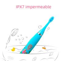Cepillo De Dientes Eléctrico Para Niños Sonic Colorido Con Imagenes De Dibujos Animados Recargable Por USB Briciole Suave Impermeable Con Cabeza De Reemplazo - details 4