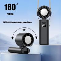 Ventilador de Mano Turbo Recargable 3600mAh, Mini Ventilador USB Portátil con 100 Velocidades, Ventilador Plegable con Función Frío para Exteriores, Oficina, Camping, Viajes (Negro) - details 2
