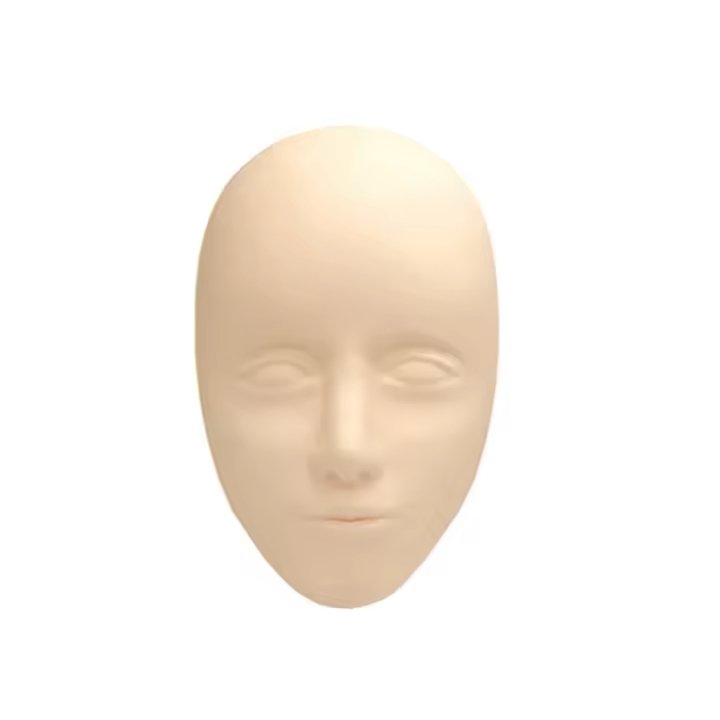 Facial 5D Piel de silicona Maniquí Práctica Cabeza Labios permanentes y Maquillaje de tatuaje de cejas - 1