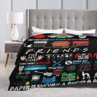 Manta De Franela Con Colección De La Serie De TV Friends Ropa De Cama Colcha De Oficina Perk Central Portátil Ligera Para Adultos Estilo Moderno - details 6