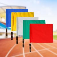 Bandera De Referee De Fútbol 1Pcs En Colores Rojo Blanco Amarillo Azul Y Verde Para Entrenamiento Y Competición Suministros De Referee - details 9