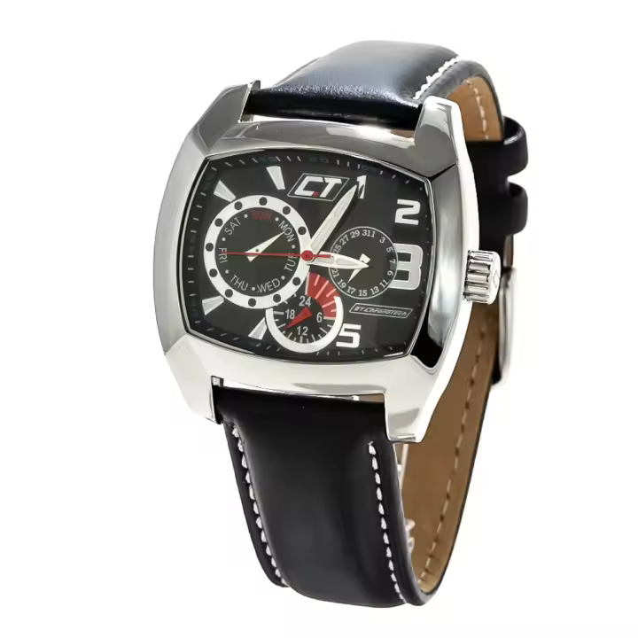 Chronotech Reloj Analógico para Hombre de Cuarzo con Correa en Cuero CC7049M-02 - 1