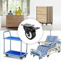 BIT 4 ruedas giratorias para muebles/transporte, ruedas para muebles, ruedas para carga pesadas, capacidad de carga total 300 kg - details 3