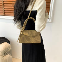 Bolso Pequeño Cuadrado Para Mujer Estilo Retro Versátil Gran Capacidad Casual Moda Minimalista Bolso De Mano Cruzado De PU - details 3