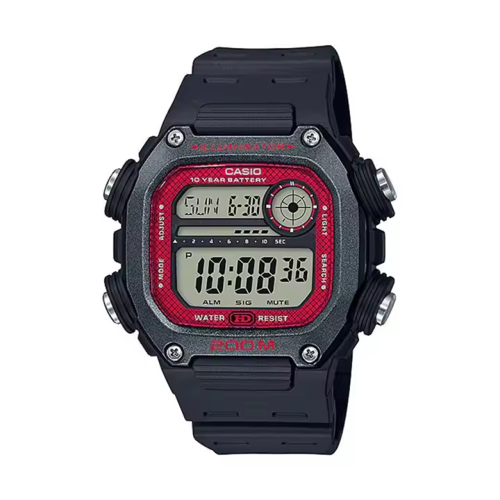Reloj Deportivo Hombre Casio DW-291H-1BV 10 años batería hora mundial 5 alarmas - 1