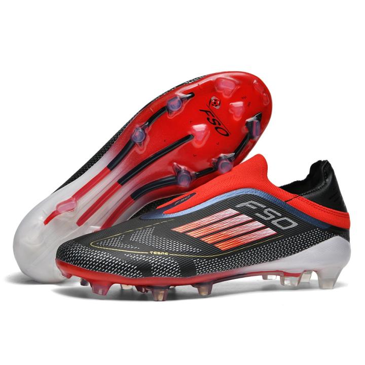 New Men Soccer Shoes Match Breathable Adult Long Spikes Non Slip Football Boots Comfortable Sport Boys Training Outdoor Cleats