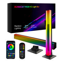 Lámpara De Ambiente LED RGB Para Decoración De Habitación Y Juego De PC Luz Nocturna Bluetooth Para Mesa Y TV Iluminación De Modo Contemporáneo - details 12