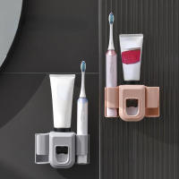 Organizador De Cepillos De Dientes Doble Agujero Soporte Para Pasta De Dientes Accesorios De Baño Plástico Resistente a Agua Para El Hogar - details 6