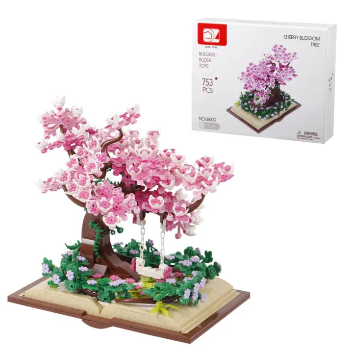 Bloques De Construcción Creativos Sakura Árbol En Libro Mágico 753 Piezas Juguete De Artesanía Para Niños Edad Recomendada 6-12 Años - 1