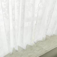 Cortina De Tules Blancas Con Encaje Y Flores Minimalistas Translúcida Para Decoración De Hogar Cortina De Sombra De Ventana Aireada Y Antipolvo Delgada Y Solar - details 15