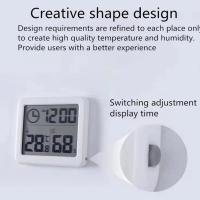 Termómetro Y Higrómetro Digital Ultrafino Para El Hogar Con Pantalla LCD Reloj De Pared Sensor De Temperatura Y Humedad Térmica - details 8