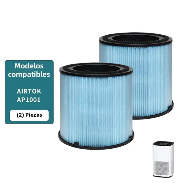 Filtro De Reemplazo AP1001 Compatible Con Purificador De Aire AP1001 Sistema De Purificación De 5 Capas Parte Número AP1001-RF Pack De 2 - 1